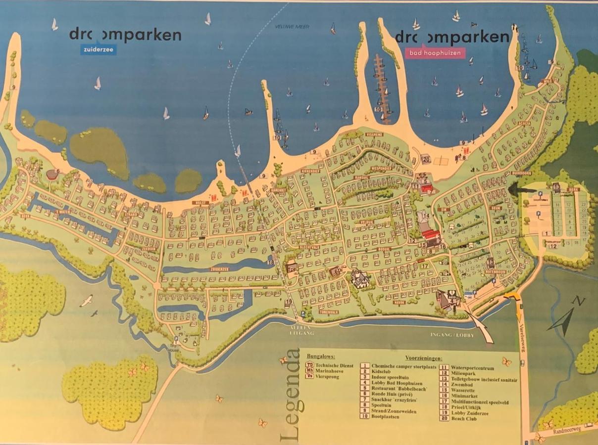 Badhoophuizen 6-Per Bungalow Veluwemeer Trampoline Hulshorst Exteriör bild