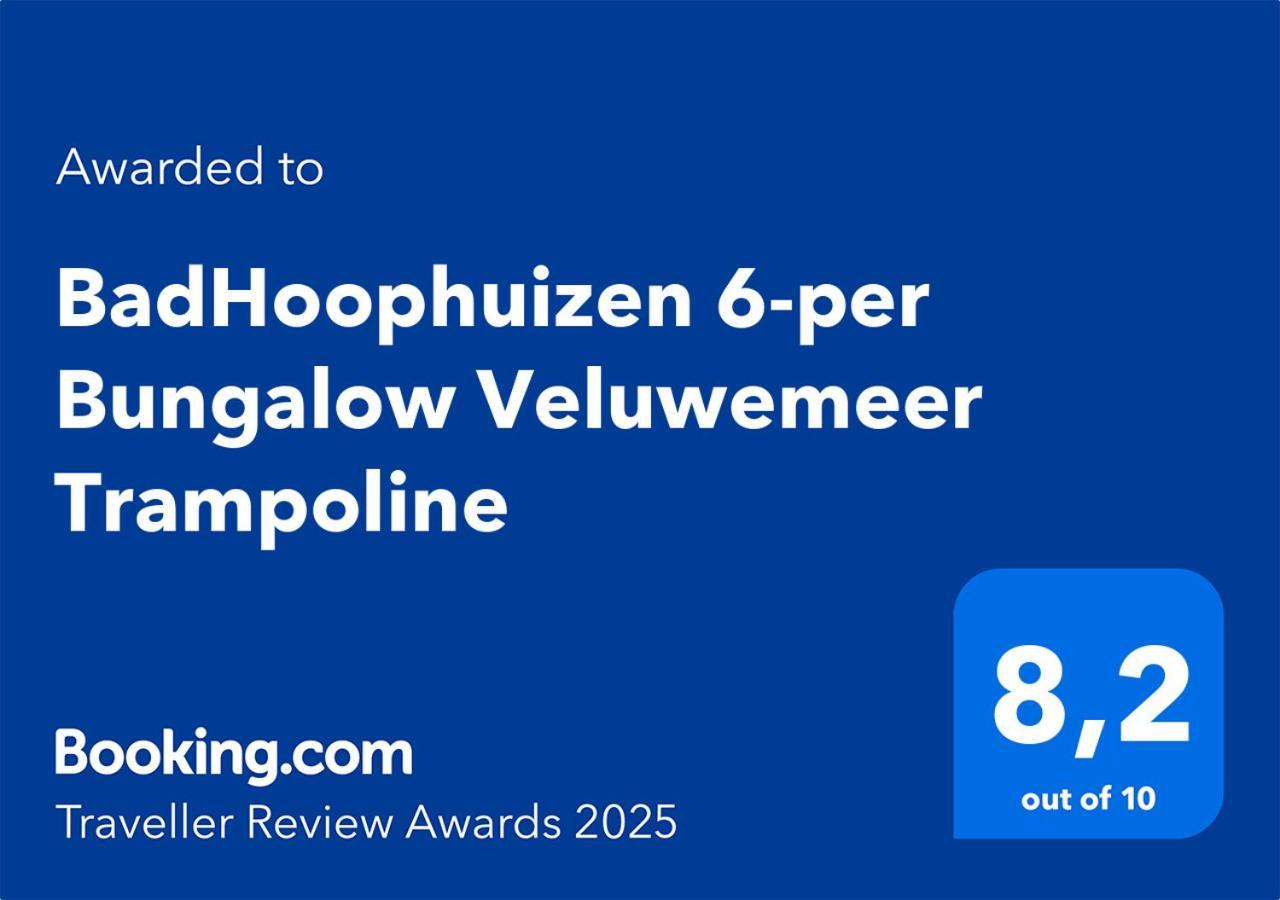 Badhoophuizen 6-Per Bungalow Veluwemeer Trampoline Hulshorst Exteriör bild